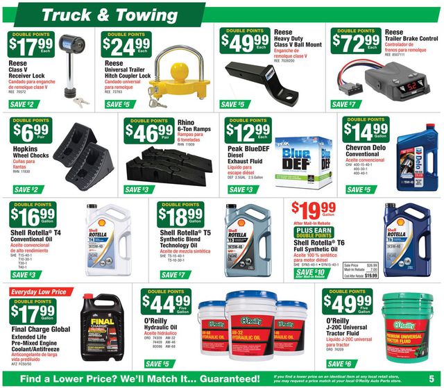 O'Reilly Auto Parts Ad from 08/26/2020