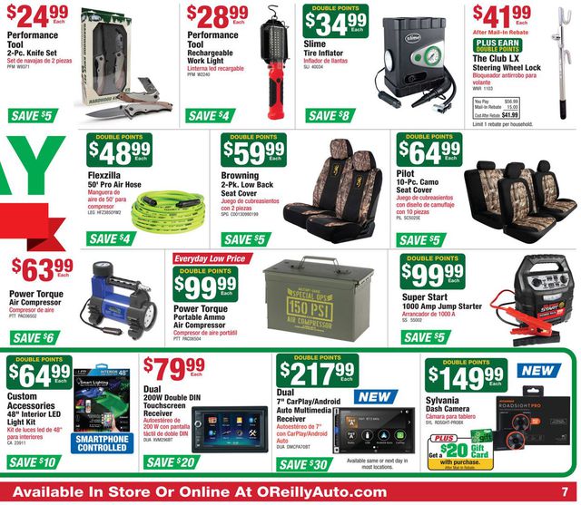O'Reilly Auto Parts Ad from 11/25/2020