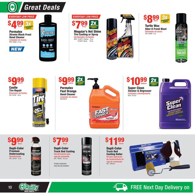 O'Reilly Auto Parts Ad from 09/29/2021