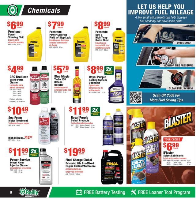 O'Reilly Auto Parts Ad from 07/27/2022
