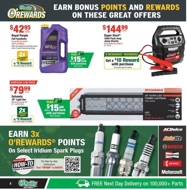O'Reilly Auto Parts Ad from 01/25/2023
