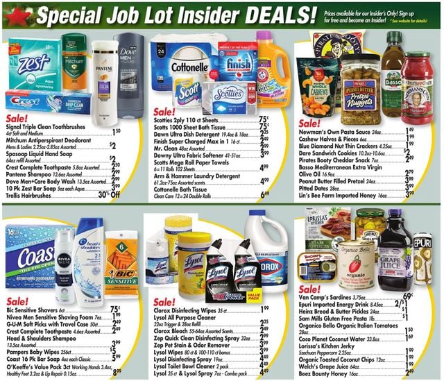 Ocean State Job Lot Ad from 12/12/2019