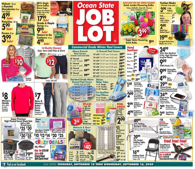 Ocean State Job Lot Ad from 09/10/2020