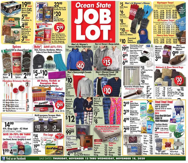 Ocean State Job Lot Ad from 11/12/2020