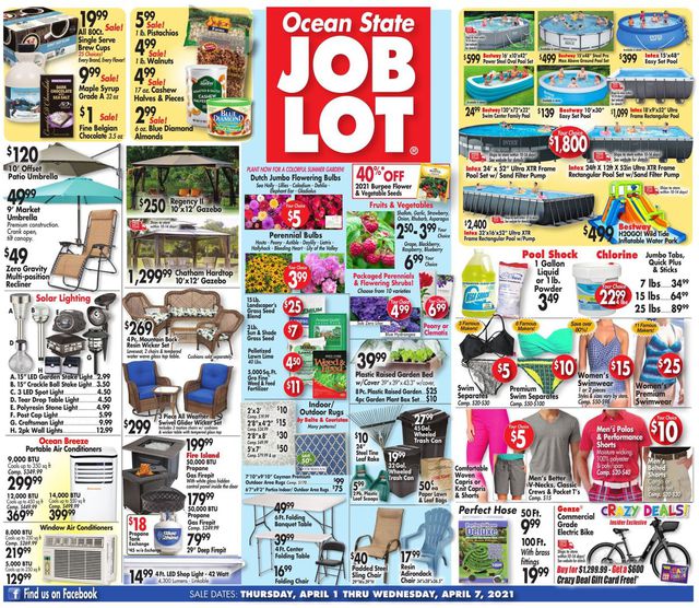 Ocean State Job Lot Ad from 04/01/2021
