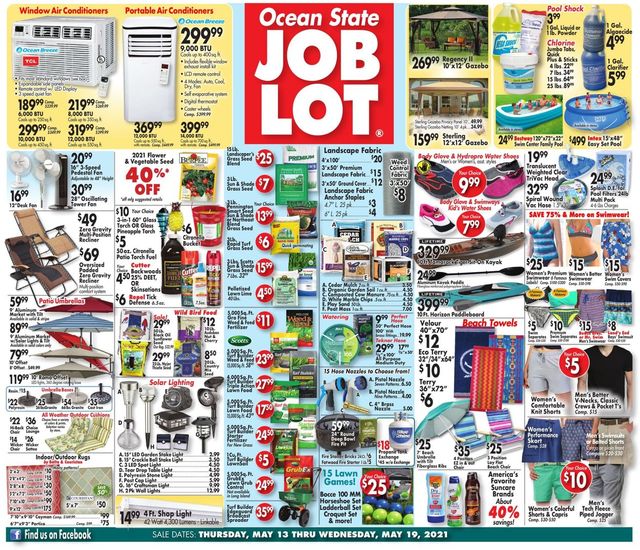 Ocean State Job Lot Ad from 05/13/2021