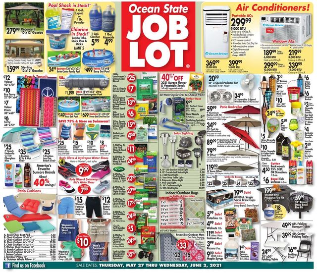 Ocean State Job Lot Ad from 05/27/2021