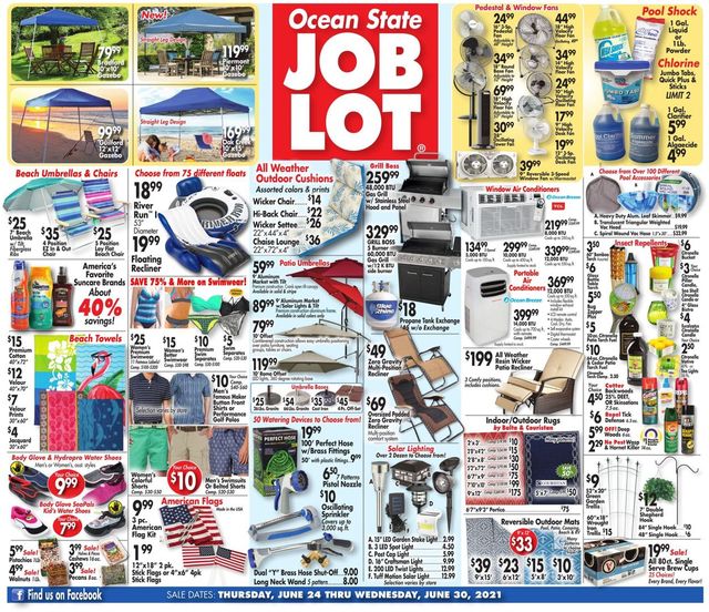 Ocean State Job Lot Ad from 06/24/2021