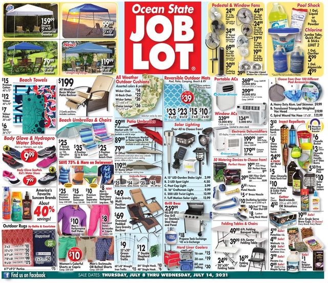 Ocean State Job Lot Ad from 07/08/2021