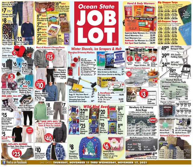 Ocean State Job Lot Ad from 11/11/2021