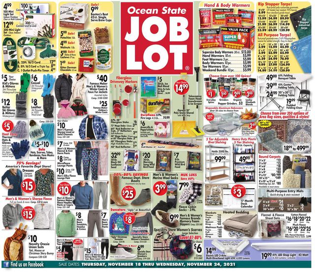 Ocean State Job Lot Ad from 11/18/2021