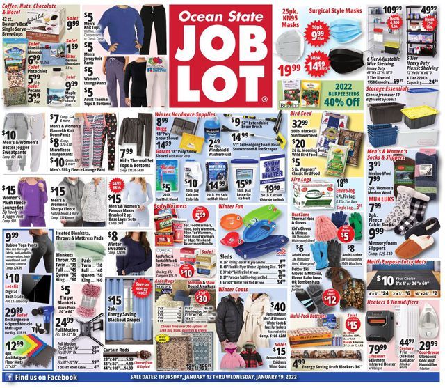 Ocean State Job Lot Ad from 01/13/2022