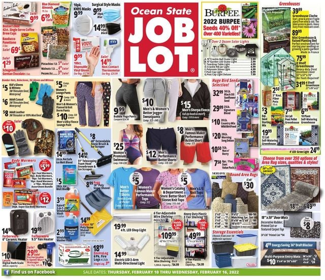 Ocean State Job Lot Ad from 02/10/2022