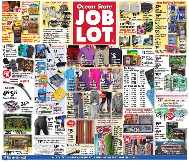 Ocean State Job Lot Ad from 02/24/2022