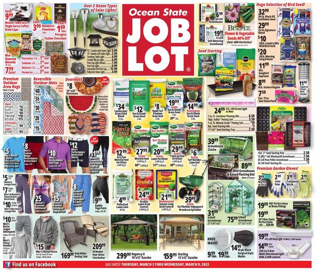 Ocean State Job Lot Ad from 03/03/2022