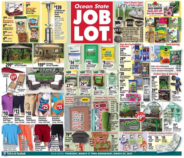 Ocean State Job Lot Ad from 03/17/2022