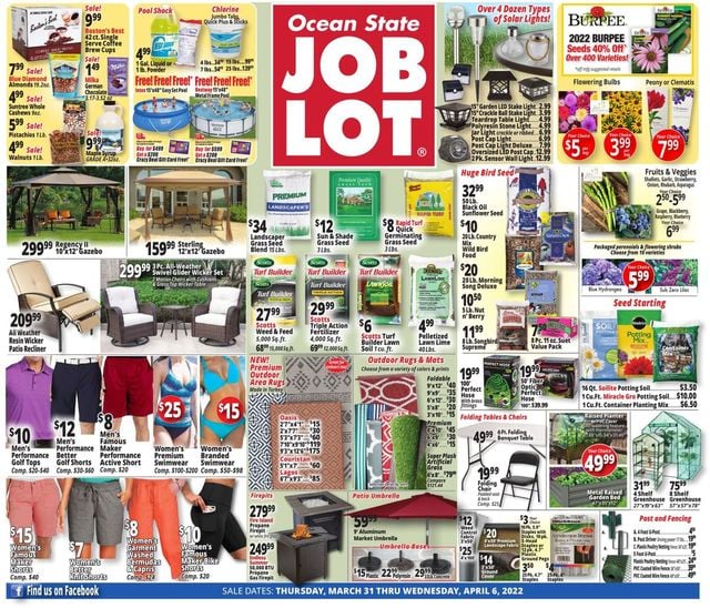 Ocean State Job Lot Ad from 03/31/2022