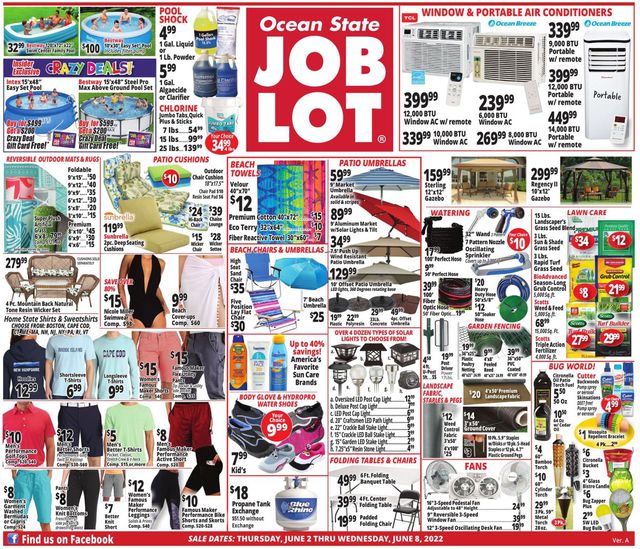 Ocean State Job Lot Ad from 06/02/2022