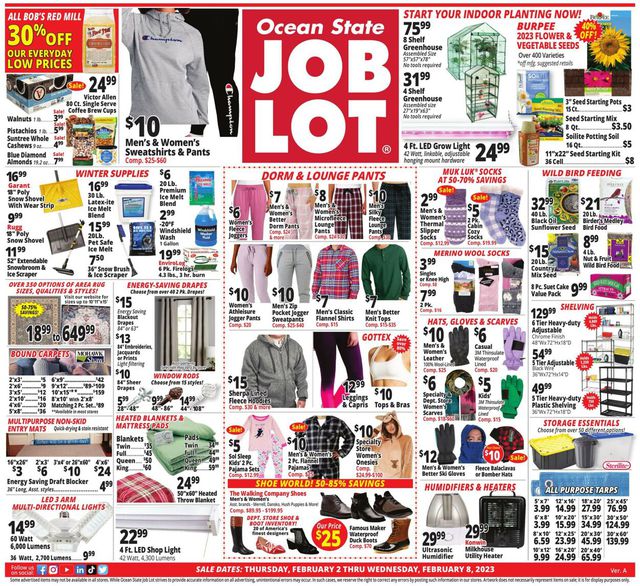 Ocean State Job Lot Ad from 02/02/2023