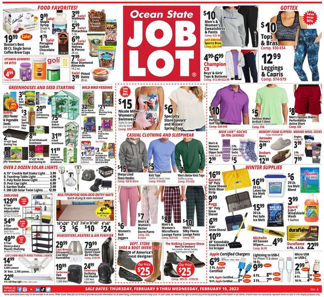 Ocean State Job Lot Ad from 02/09/2023
