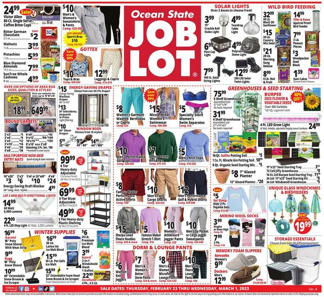 Ocean State Job Lot Ad from 02/23/2023