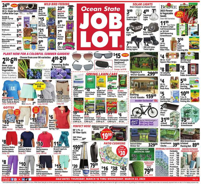 Ocean State Job Lot Ad from 03/16/2023
