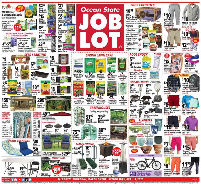 Ocean State Job Lot Ad from 03/30/2023