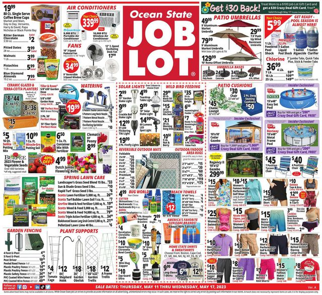 Ocean State Job Lot Ad from 05/11/2023