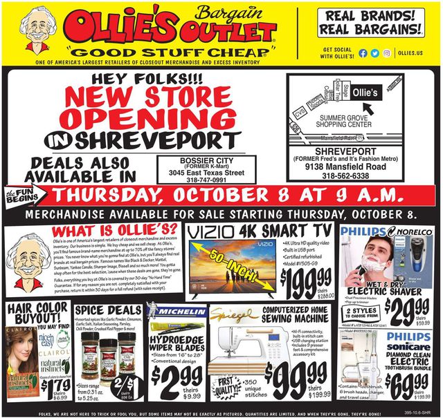 Ollie's Ad from 10/08/2020