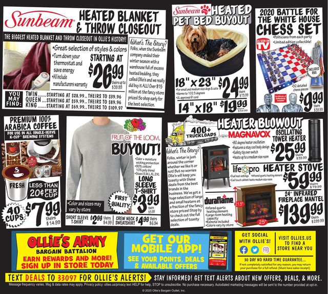 Ollie's Ad from 10/28/2020