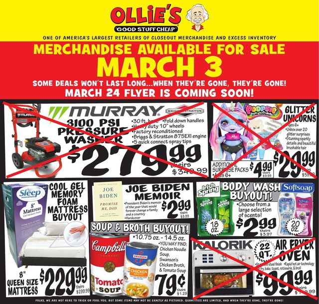 Ollie's Ad from 03/03/2021