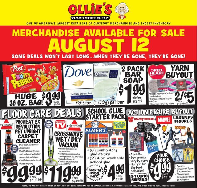 Ollie's Ad from 08/11/2021