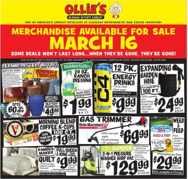 Ollie's Ad from 03/16/2022