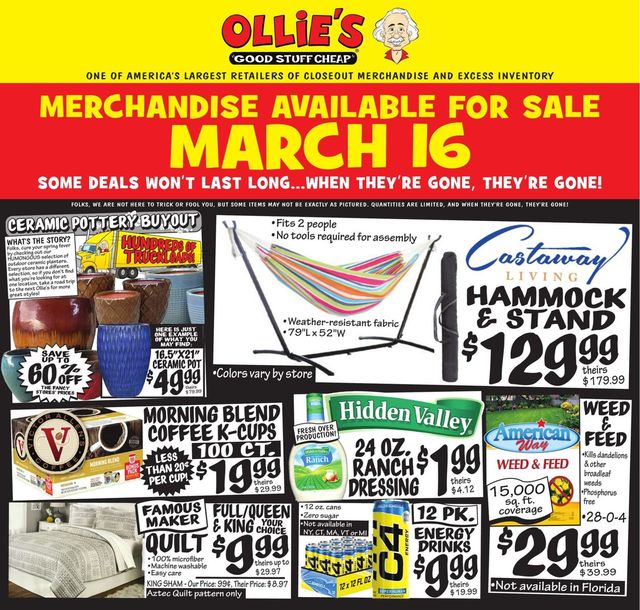 Ollie's Ad from 03/16/2022