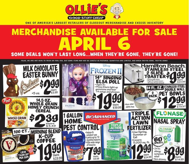 Ollie's Ad from 04/06/2022