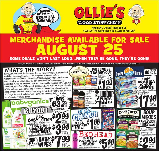 Ollie's Ad from 08/25/2022
