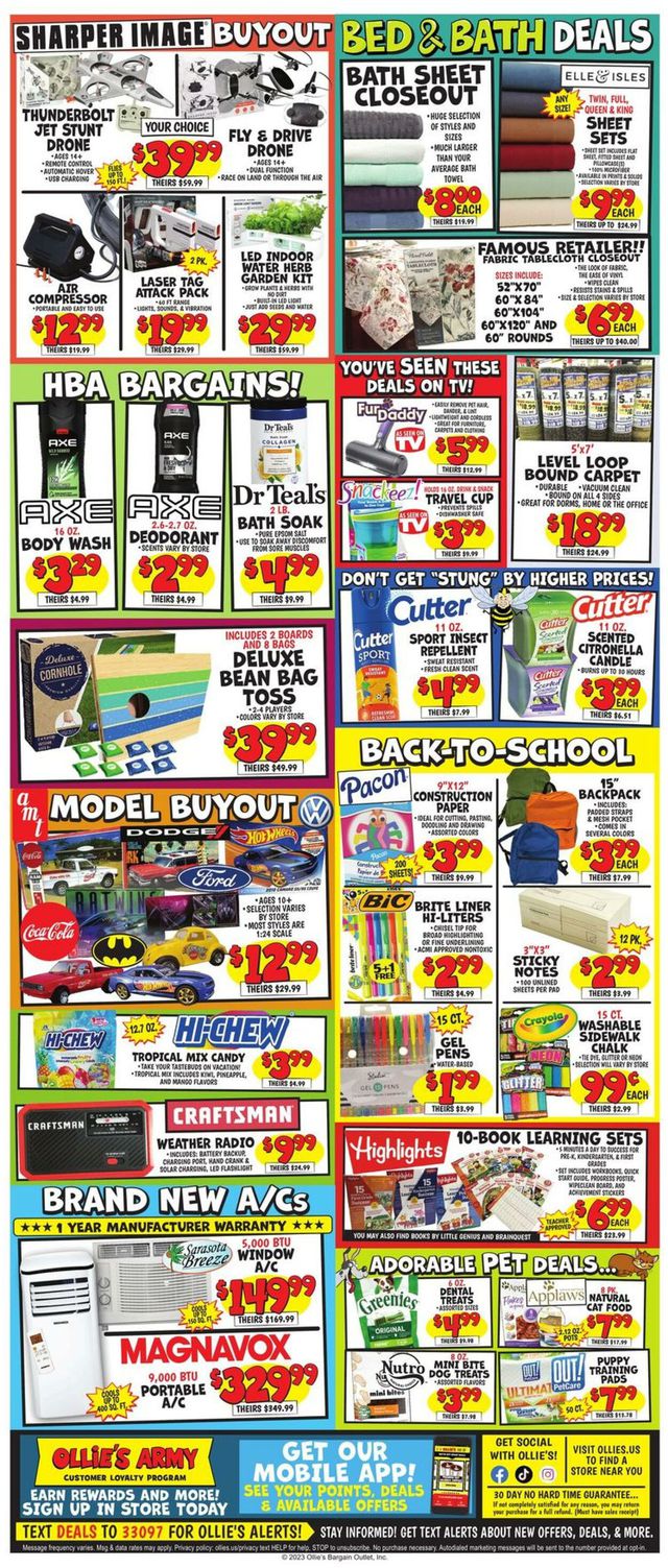Ollie's Ad from 08/09/2023