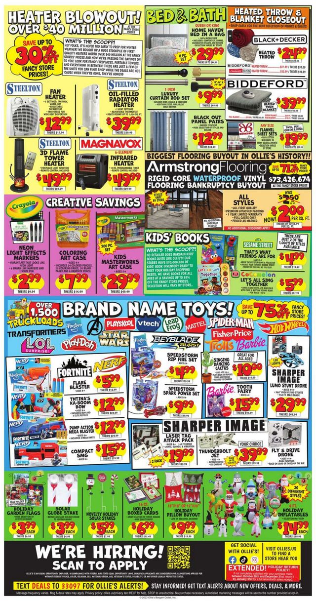 Ollie's Ad from 10/26/2023