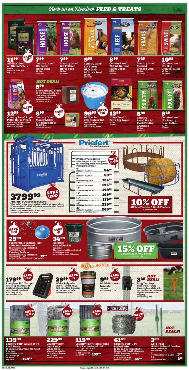 Orscheln Farm and Home Ad from 12/16/2019