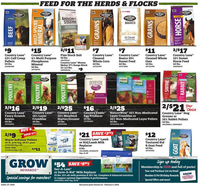 Orscheln Farm and Home Ad from 01/22/2020