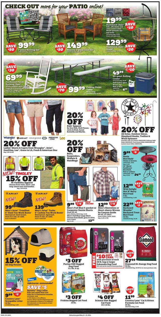 Orscheln Farm and Home Ad from 05/12/2021