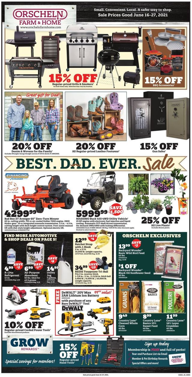 Orscheln Farm and Home Ad from 06/16/2021