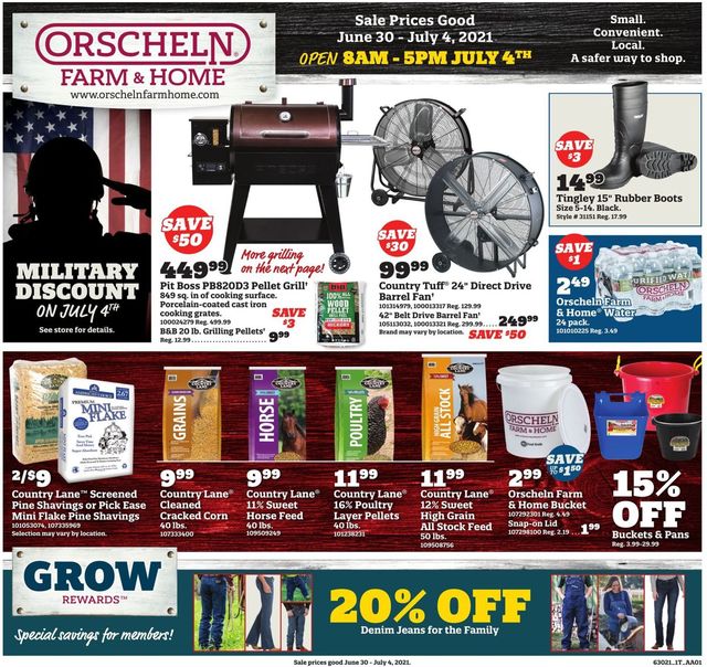 Orscheln Farm and Home Ad from 06/30/2021
