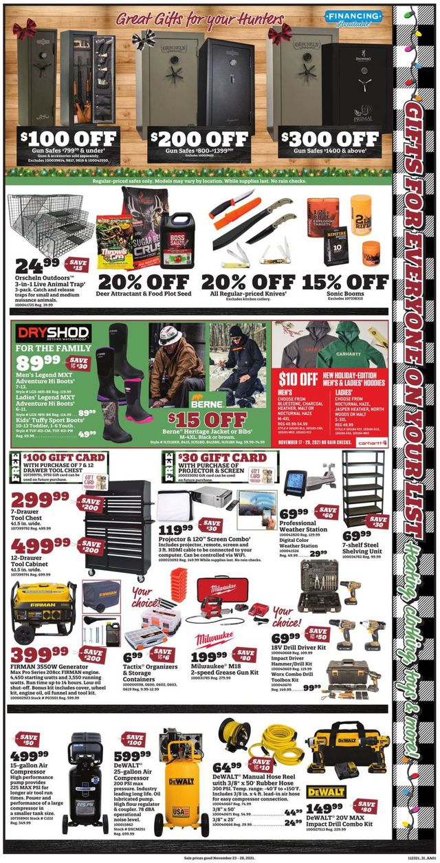 Orscheln Farm and Home Ad from 11/23/2021