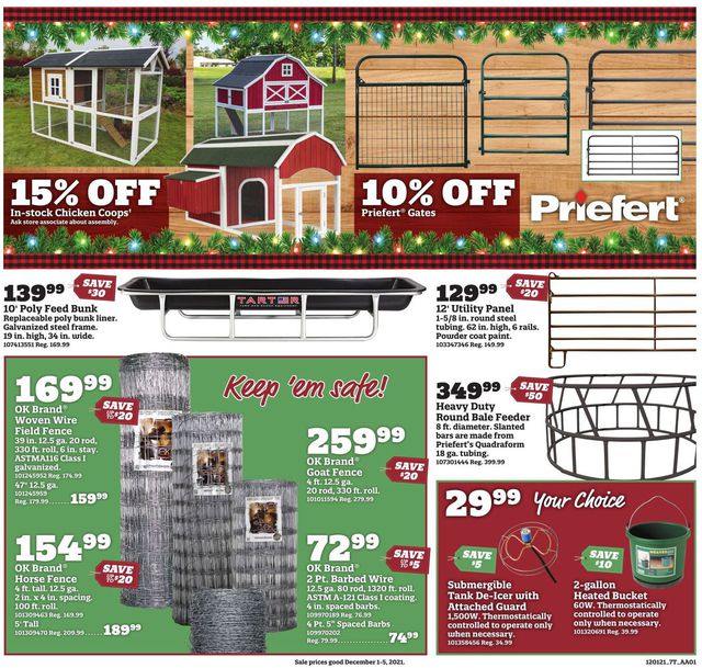 Orscheln Farm and Home Ad from 12/01/2021