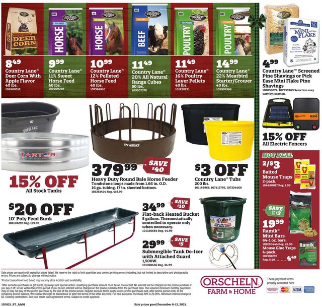 Orscheln Farm and Home Ad from 12/08/2021