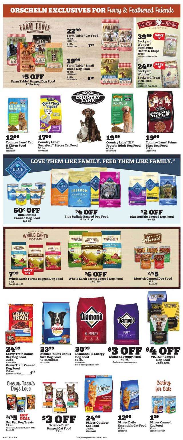 Orscheln Farm and Home Ad from 06/15/2022