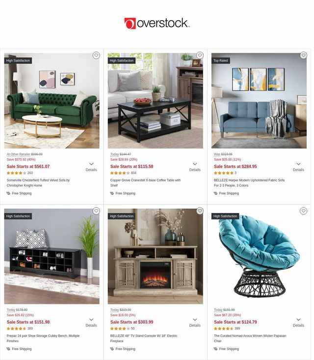 Overstock Ad from 12/01/2022
