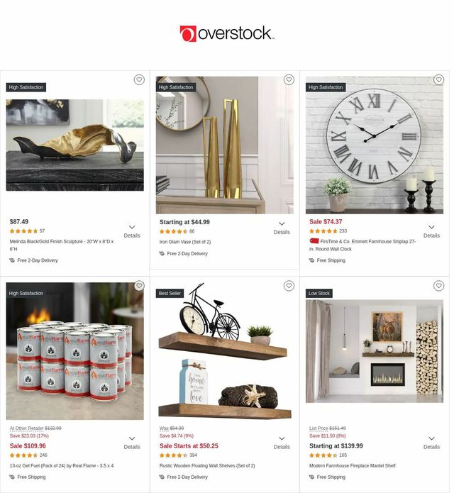 Overstock Ad from 01/12/2023
