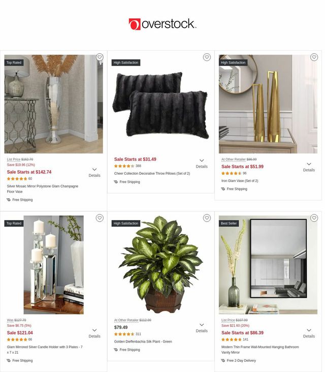 Overstock Ad from 02/16/2023